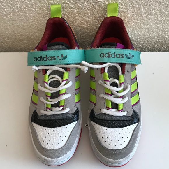 Women Adidas Low Forum Sonic S.E.E.D Multicolor Athletic Sneakers Shoes Size 6.5 - Picture 2 of 10